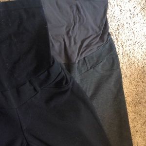 Two pairs of stretchy maternity slacks!